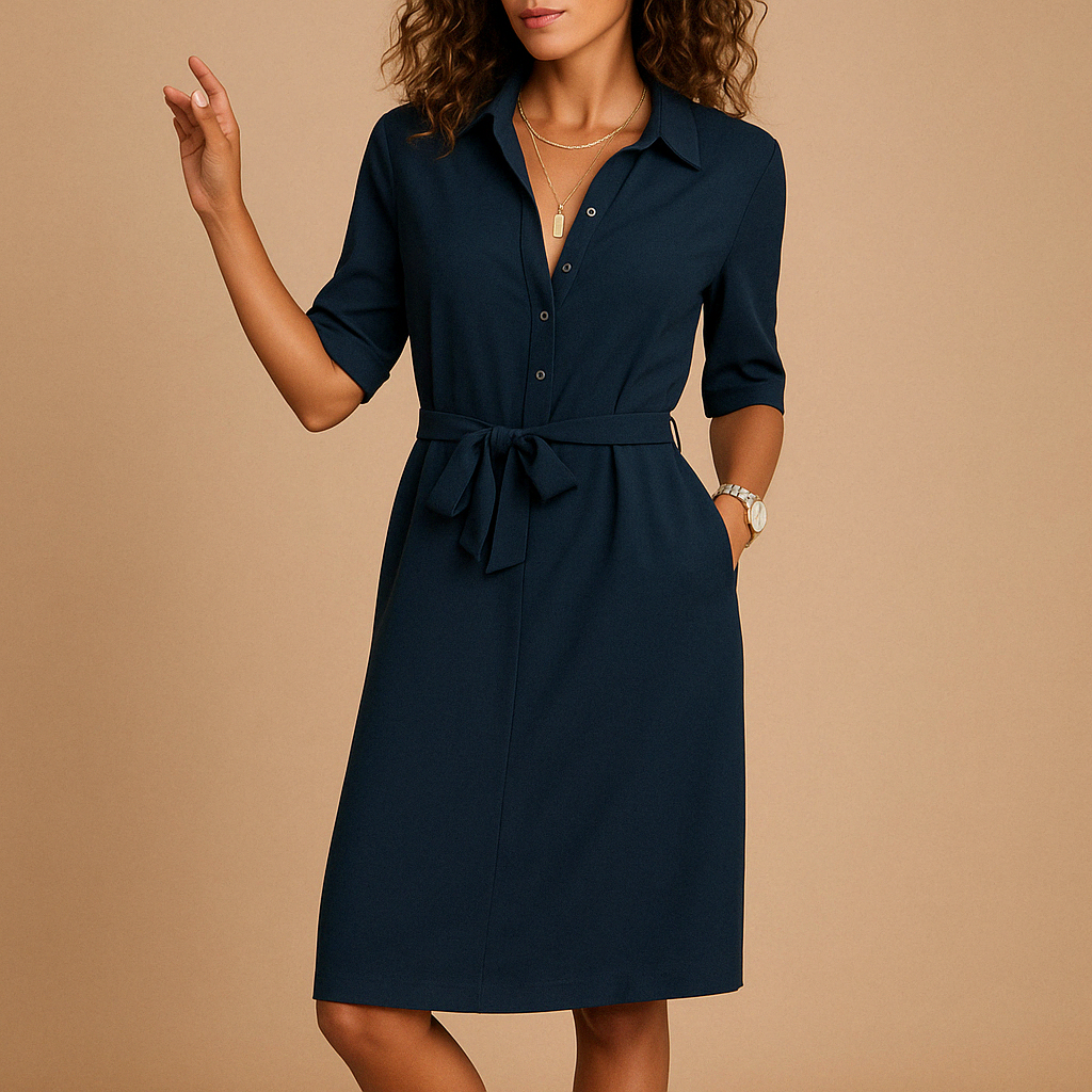 Modern-fit elegant dress for women in timeless shades, ideal for workdays, relaxed outings, and evening occasions.