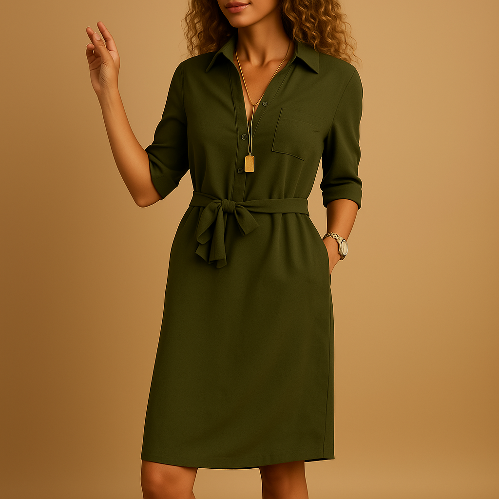 Modern-fit elegant dress for women in timeless shades, ideal for workdays, relaxed outings, and evening occasions.