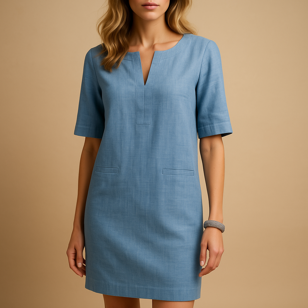 Elegant women’s casual chic dress with a lightweight, flattering fit, perfect for everyday wear, outings, and stylish dinners.