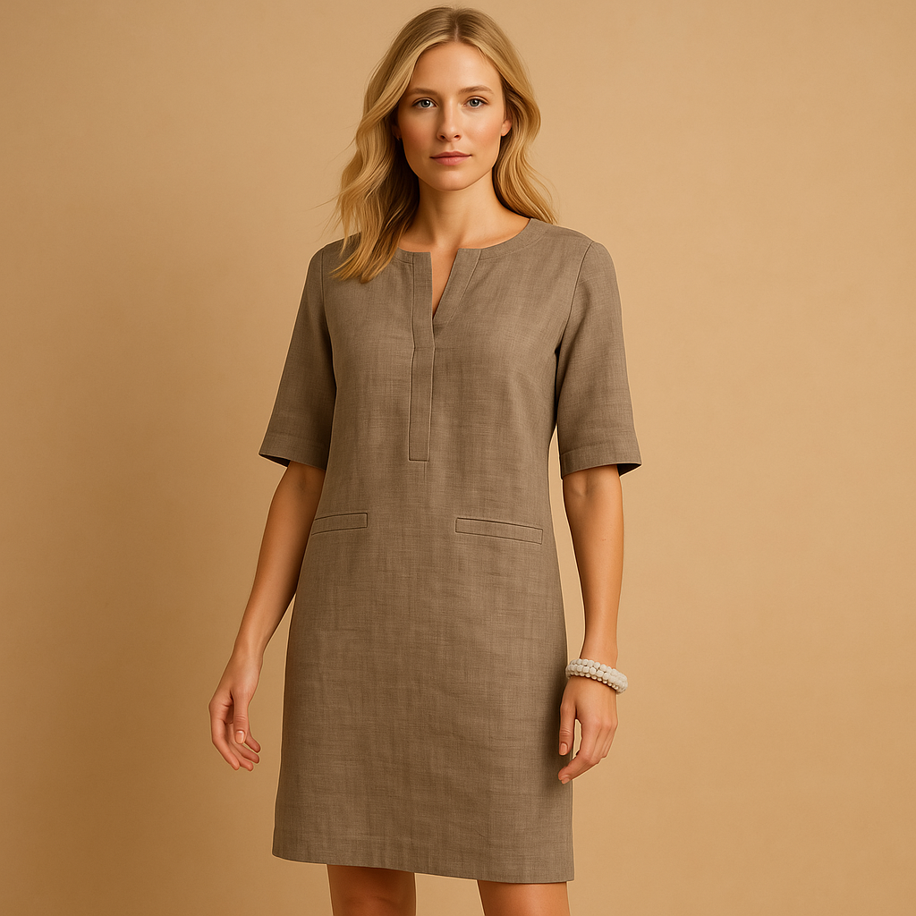 Elegant women’s casual chic dress with a lightweight, flattering fit, perfect for everyday wear, outings, and stylish dinners.