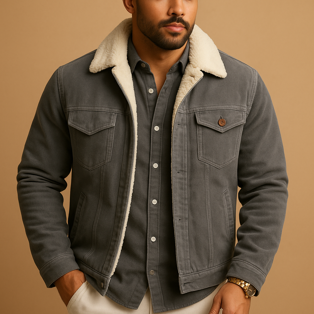 Adrian is a corduroy jacket for men with a slim fit and timeless design. Soft, durable, and versatile for casual and formal outfits. Order today!