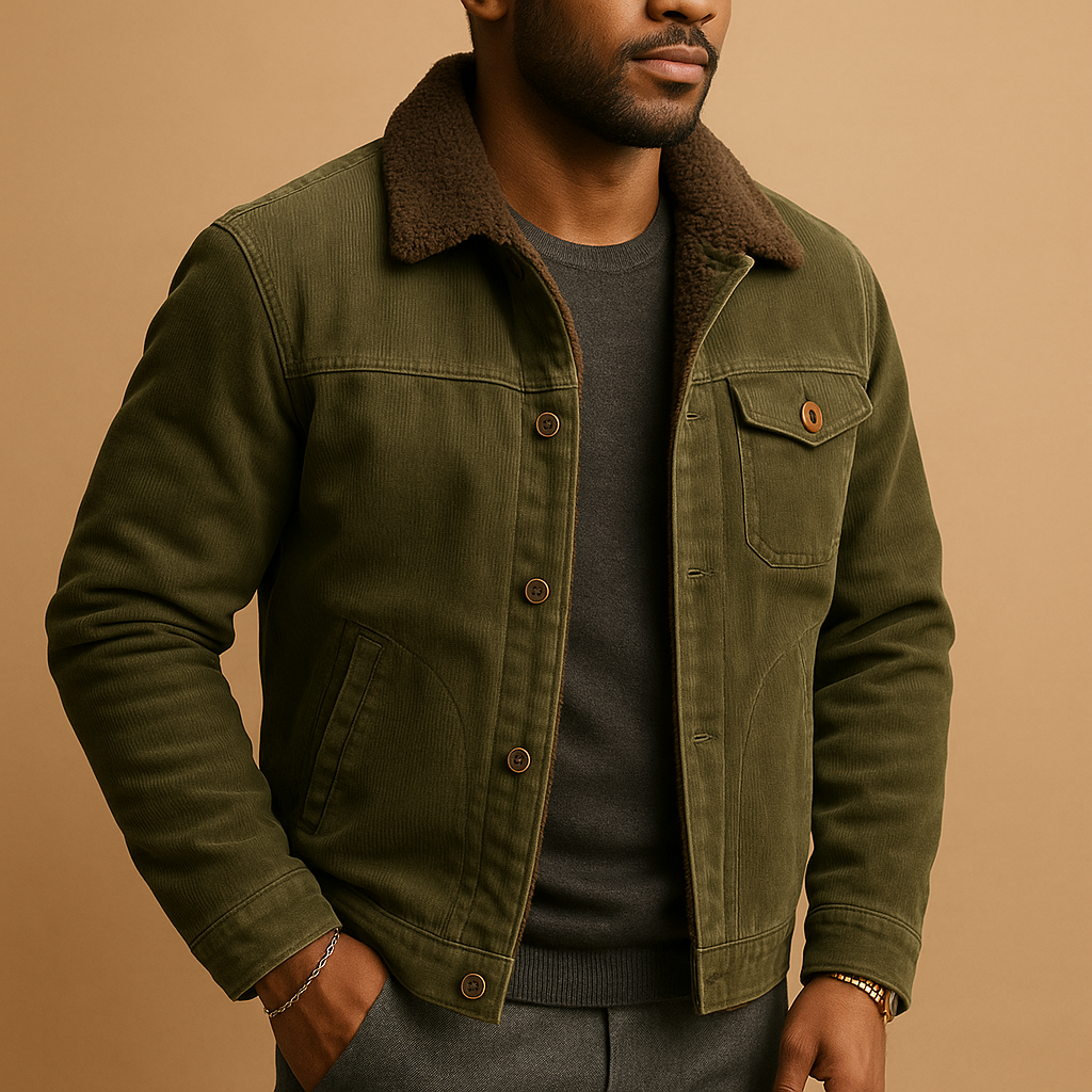 Adrian is a corduroy jacket for men with a slim fit and timeless design. Soft, durable, and versatile for casual and formal outfits. Order today!