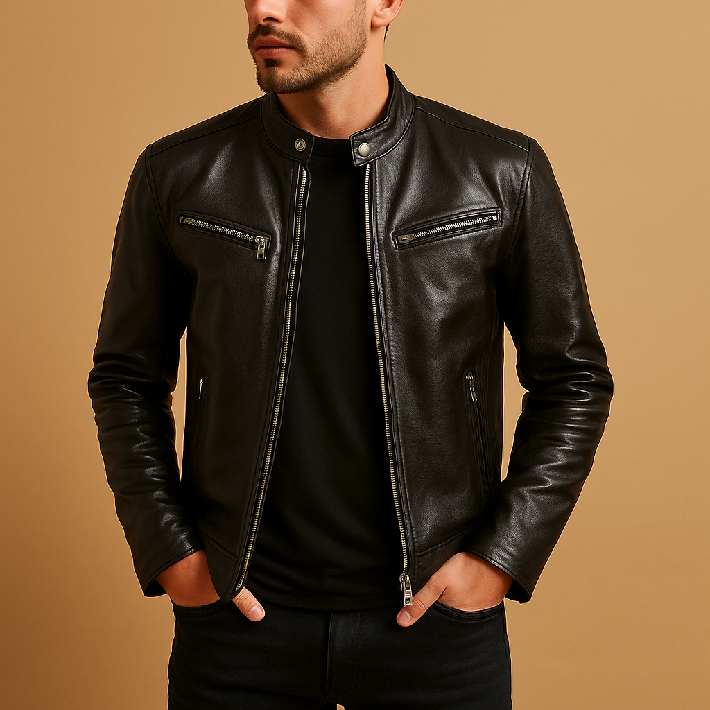 Men’s elegant mid-season jacket in a timeless design, perfect for casual and formal wear.