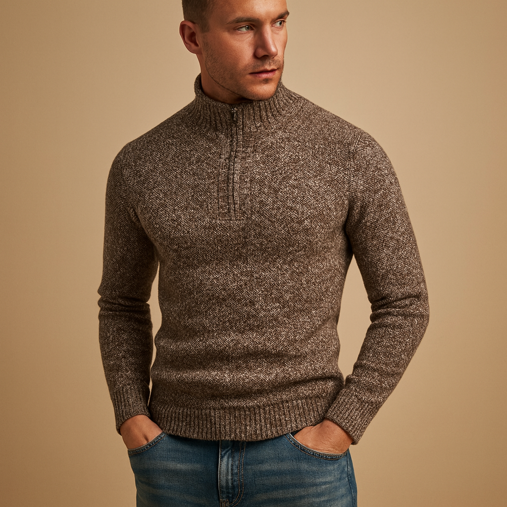 Men’s lightweight breathable sweater with a timeless design, ideal for casual and business outfits during autumn and winter.