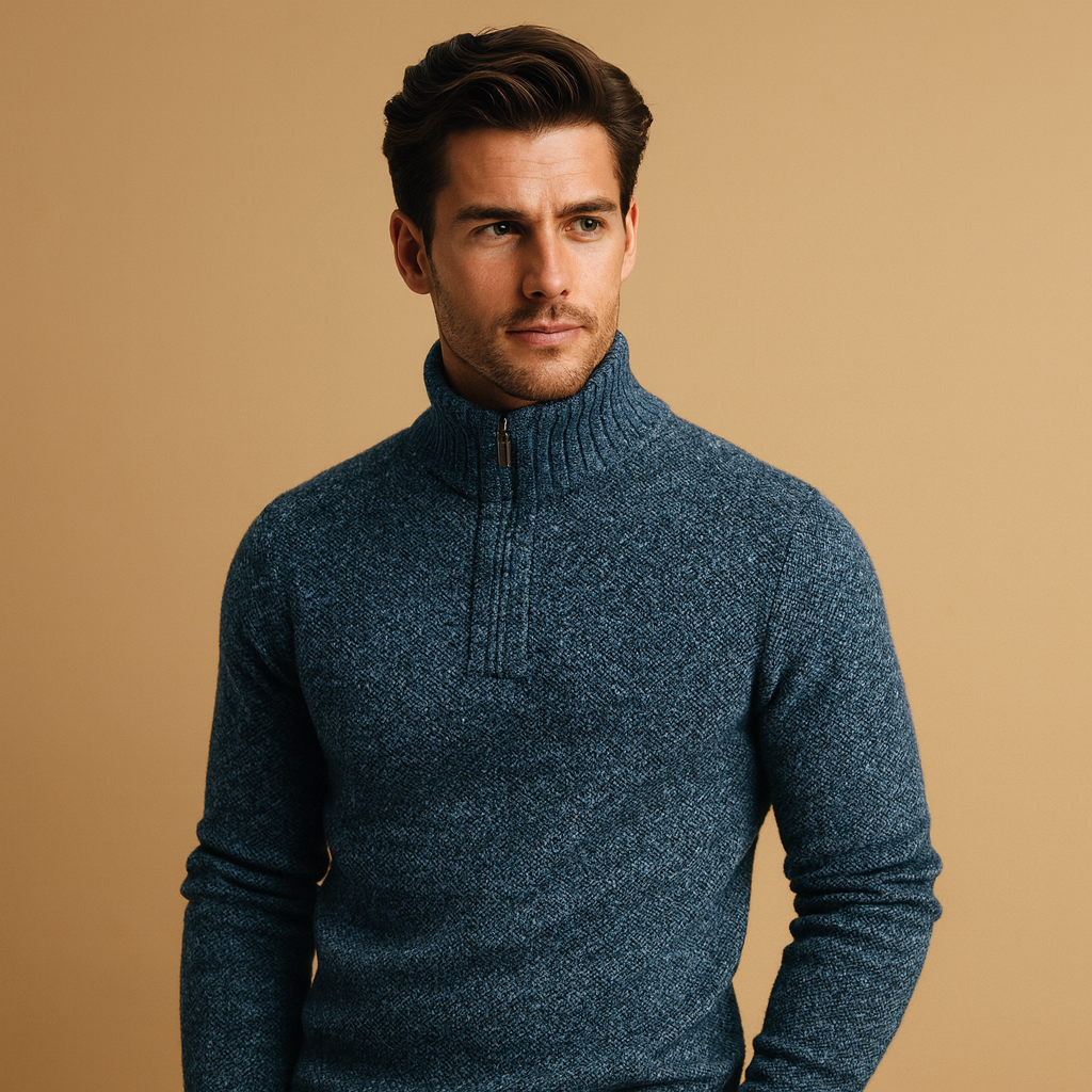 Men’s lightweight breathable sweater with a timeless design, ideal for casual and business outfits during autumn and winter.