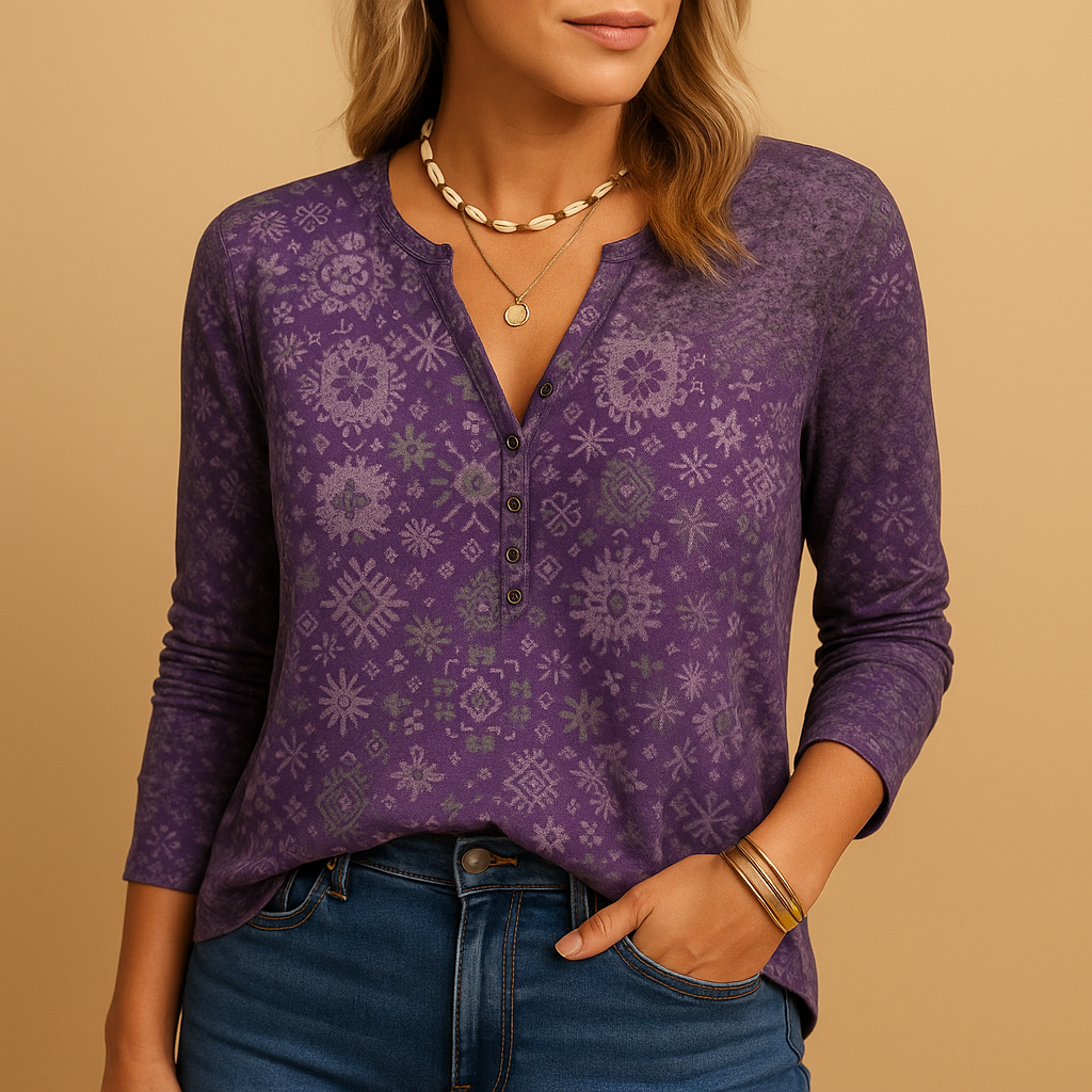 Women’s lightweight summer blouse with flattering fit and elegant design — perfect for warm days, vacations, and outdoor occasions.