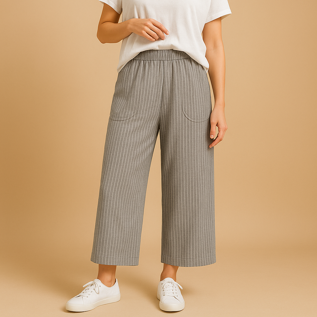 Women’s lightweight summer pants with breathable fabric and comfortable fit, ideal for spring and summer outfits.