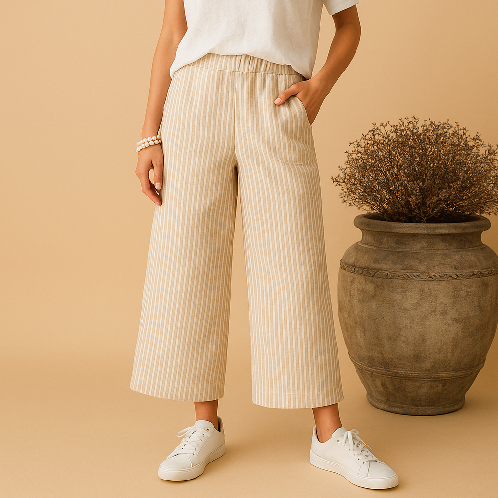 Women’s lightweight summer pants with breathable fabric and comfortable fit, ideal for spring and summer outfits.