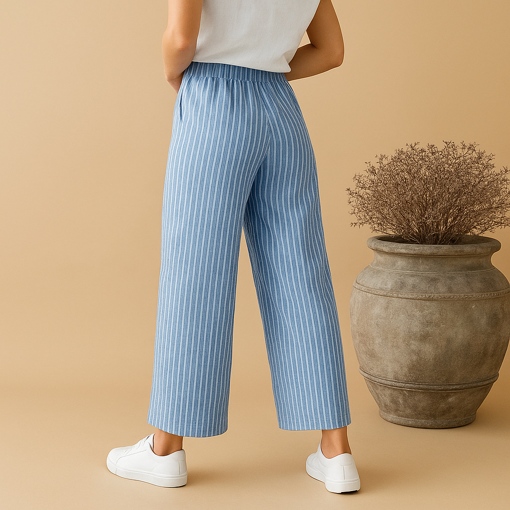 Women’s lightweight summer pants with breathable fabric and comfortable fit, ideal for spring and summer outfits.