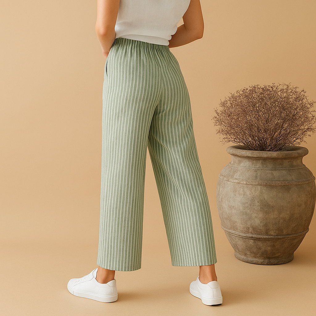 Women’s lightweight summer pants with breathable fabric and comfortable fit, ideal for spring and summer outfits.