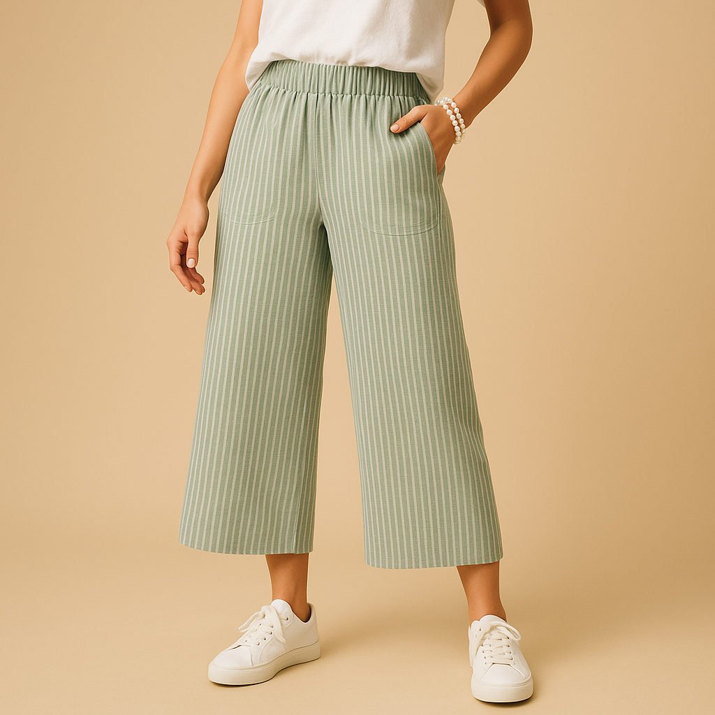 Women’s lightweight summer pants with breathable fabric and comfortable fit, ideal for spring and summer outfits.