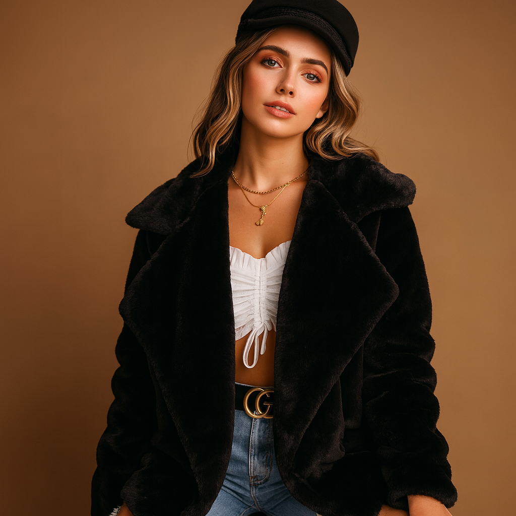 Plush winter coat for women | Lillian