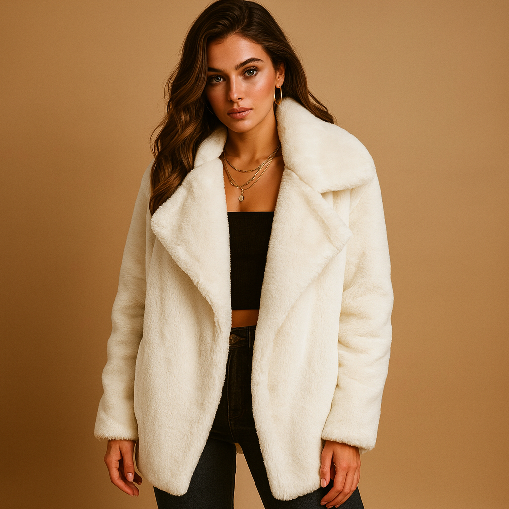 Plush winter coat for women | Lillian