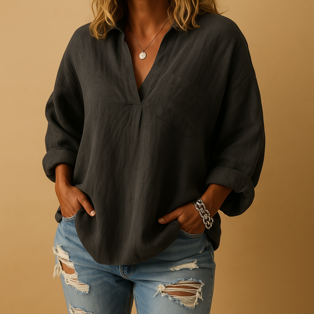 Timeless classic blouse for women with a flattering fit and elegant design, perfect for work, brunch, or casual occasions.