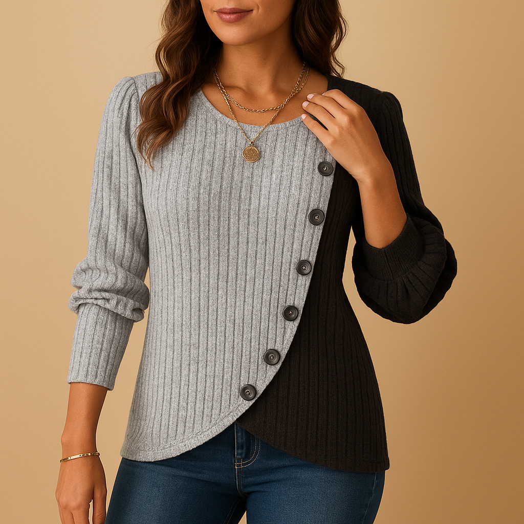 Women's elegant knitted sweater with a refined design and flattering fit, perfect for work, casual outings, or stylish evening wear.