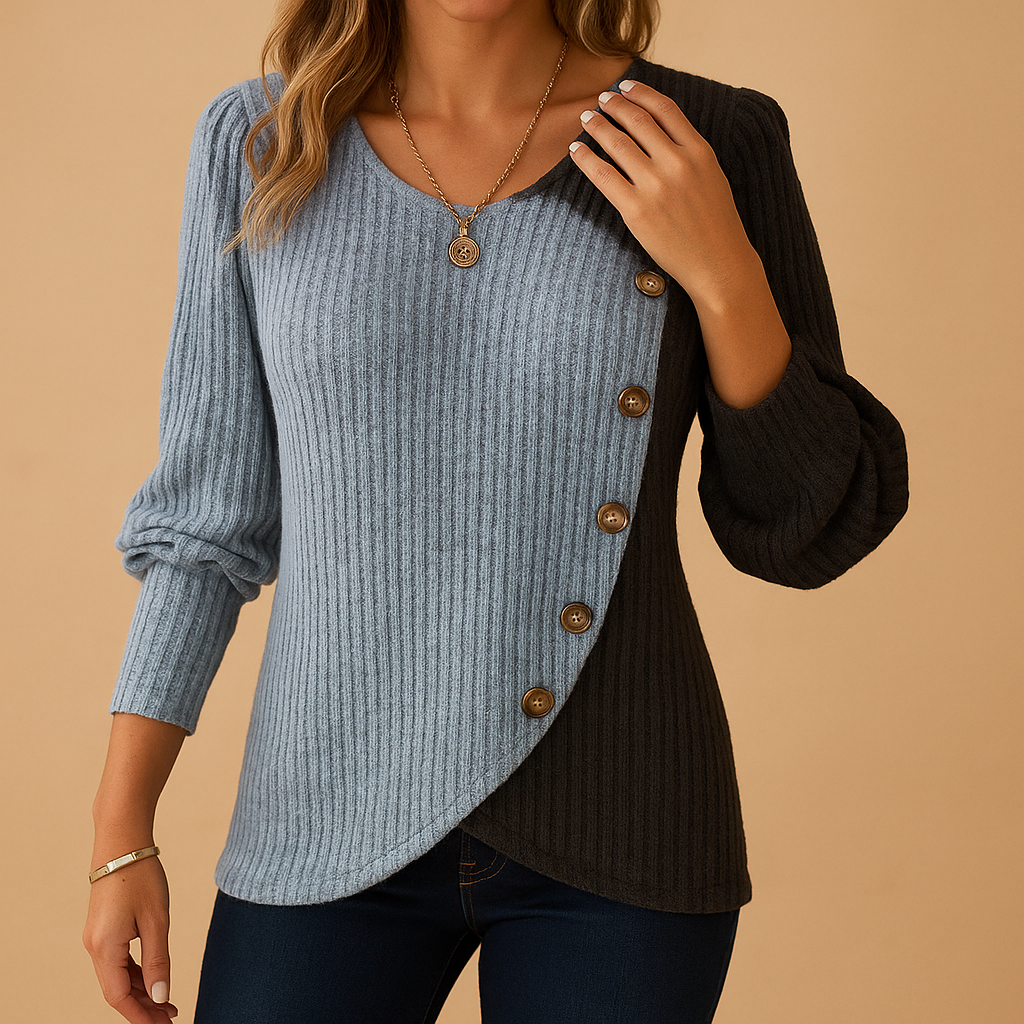 Women's elegant knitted sweater with a refined design and flattering fit, perfect for work, casual outings, or stylish evening wear.