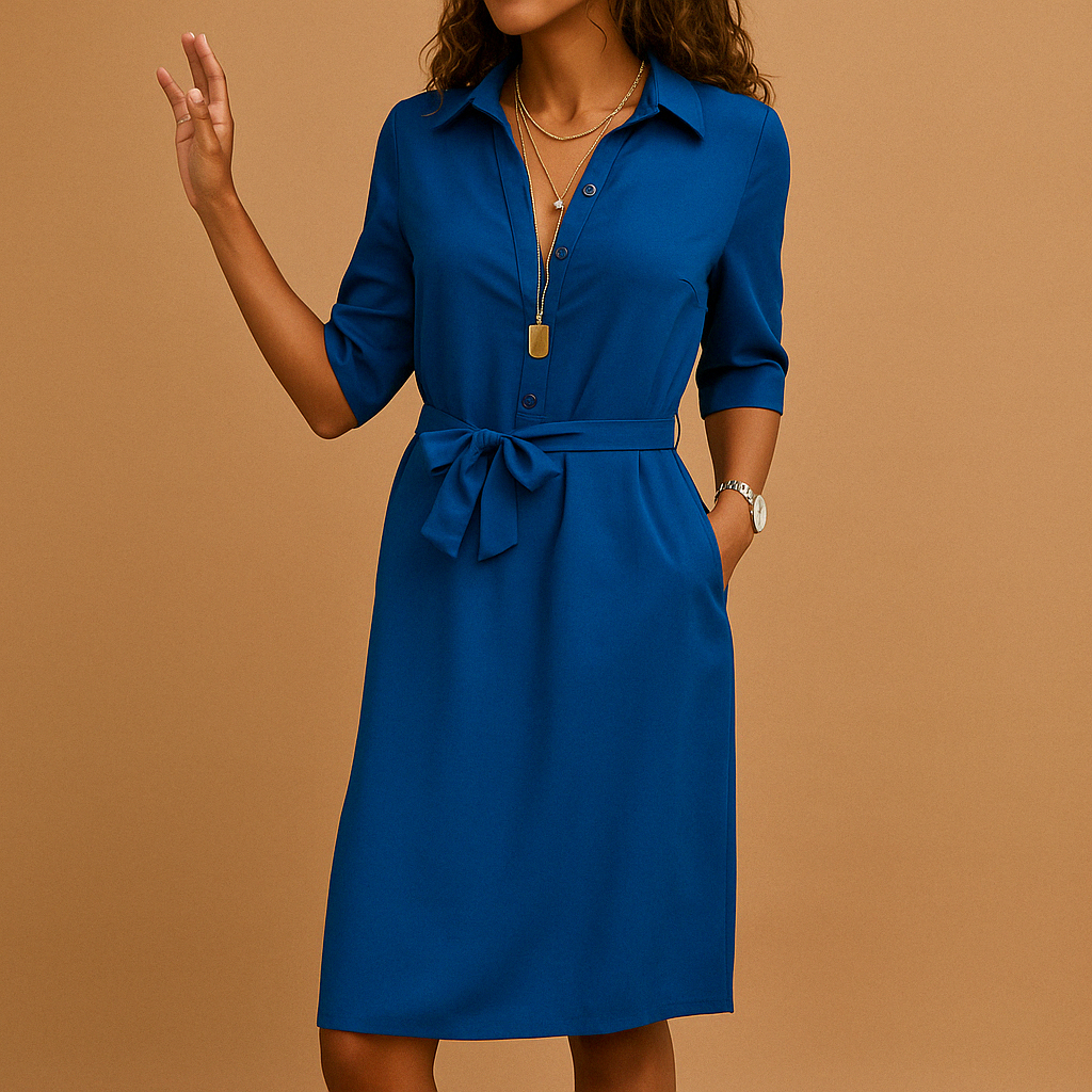 Modern-fit elegant dress for women in timeless shades, ideal for workdays, relaxed outings, and evening occasions.
