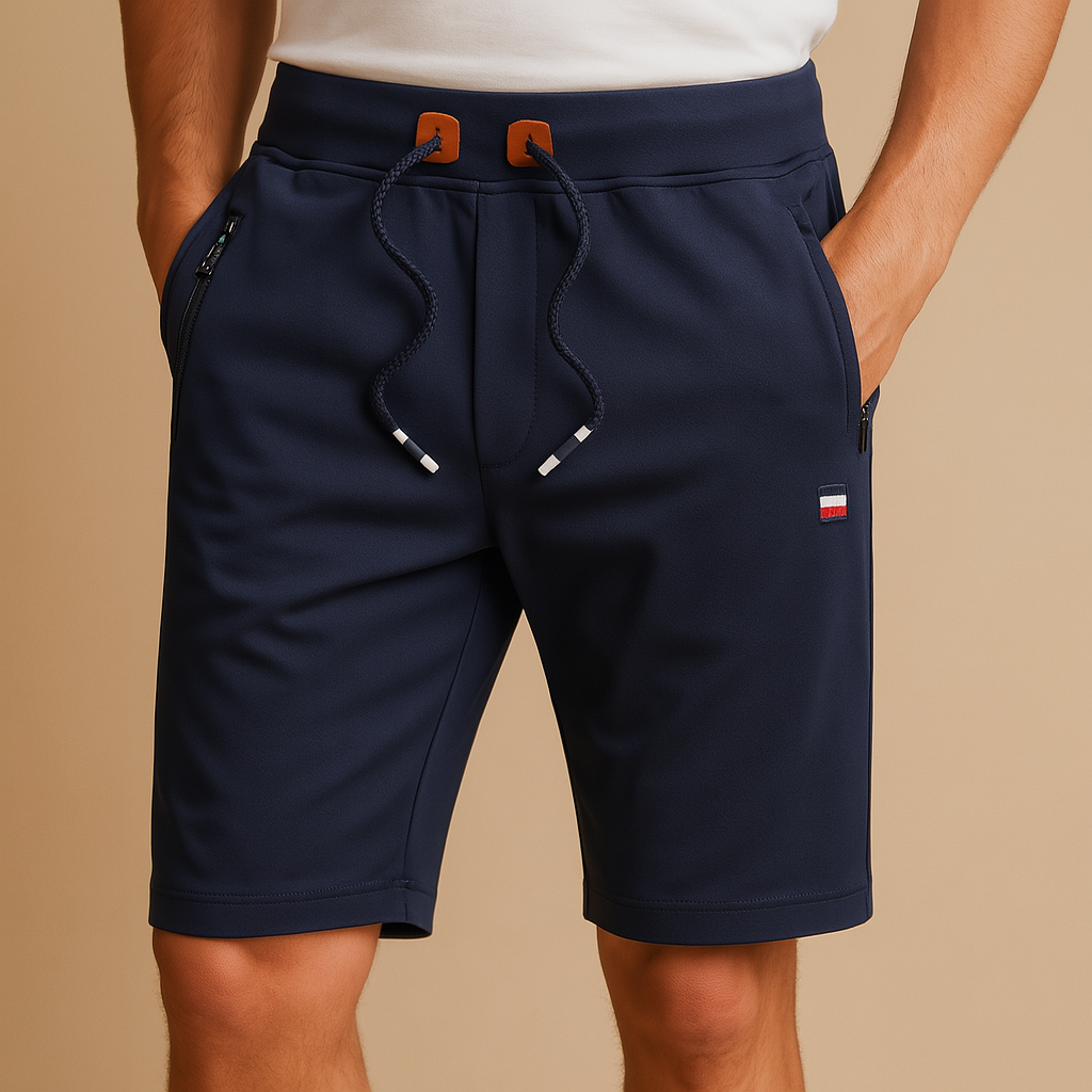 Men’s breathable sport shorts with elastic waistband, multiple pockets, and moisture-wicking fabric. Perfect for daily wear, travel, and outdoor activities.