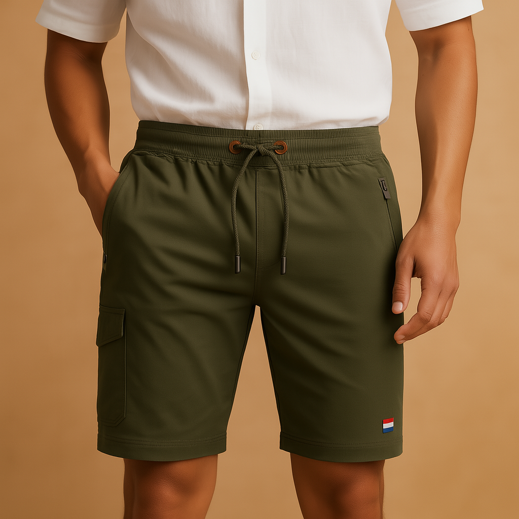 Men’s breathable sport shorts with elastic waistband, multiple pockets, and moisture-wicking fabric. Perfect for daily wear, travel, and outdoor activities.