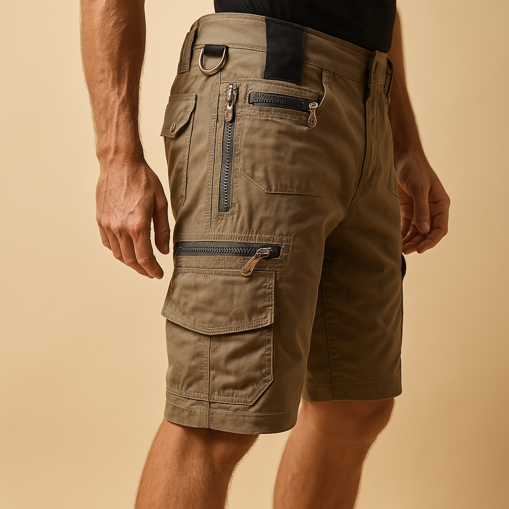 Men’s casual cargo shorts with relaxed fit, durable fabric, and multiple pockets. Perfect for outdoor activities, city wear, or casual daily outfits.