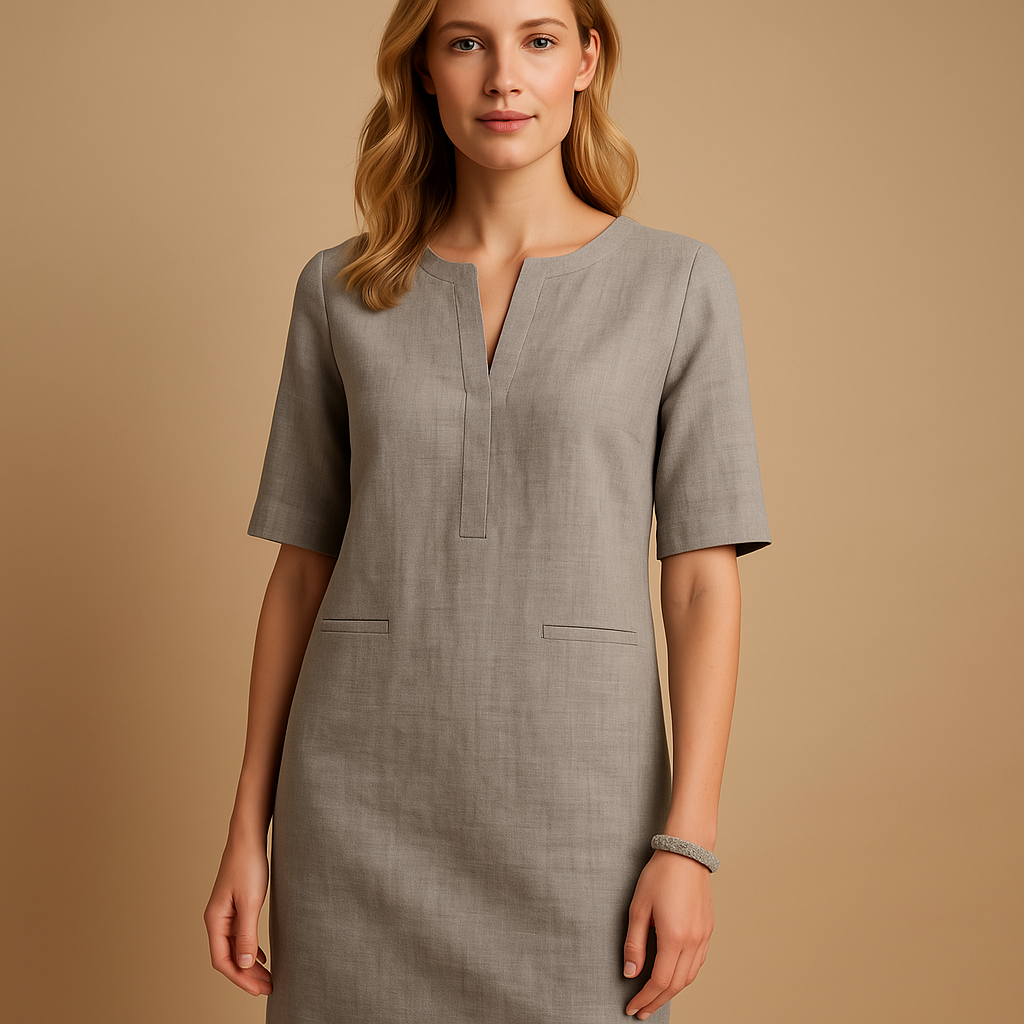 Elegant women’s casual chic dress with a lightweight, flattering fit, perfect for everyday wear, outings, and stylish dinners.