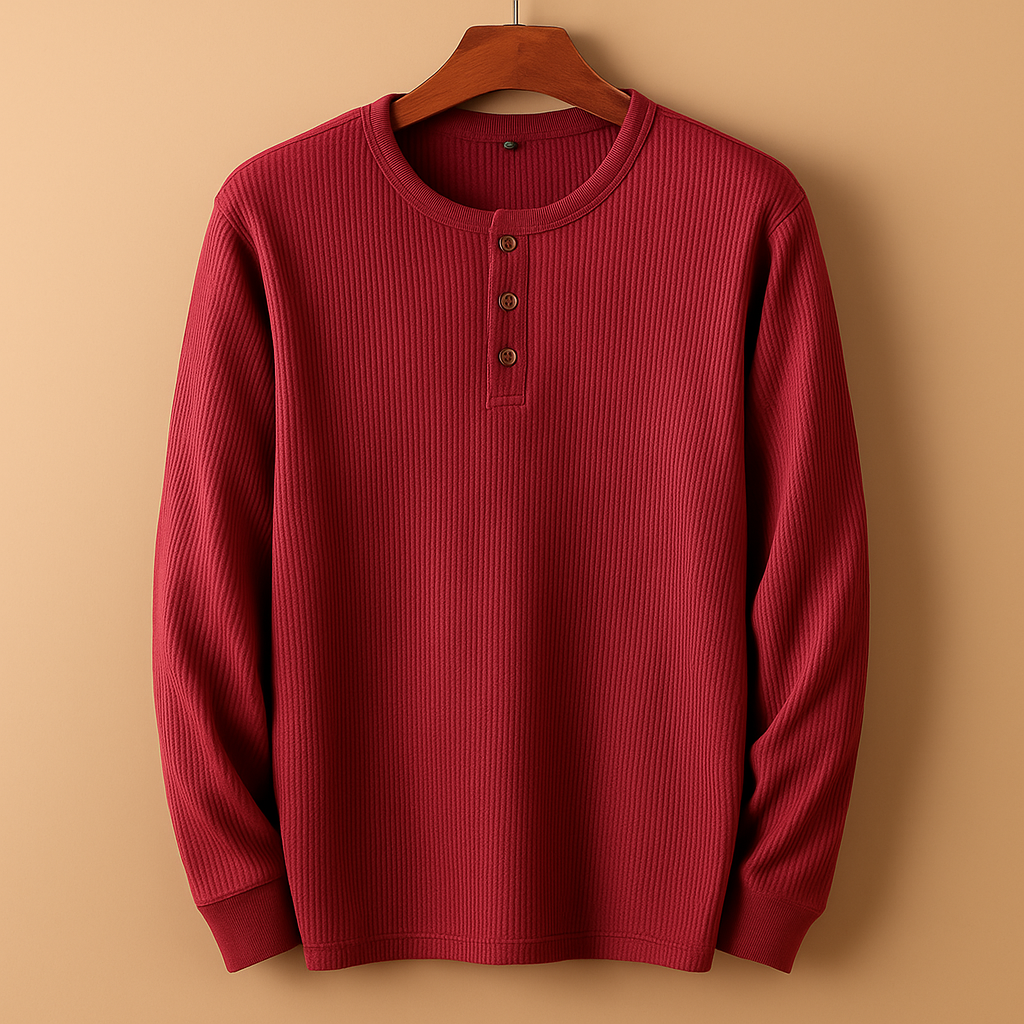 Men’s casual long sleeve shirt with relaxed fit, available in multiple neutral and seasonal colors, ideal for everyday wear and weekend outfits.