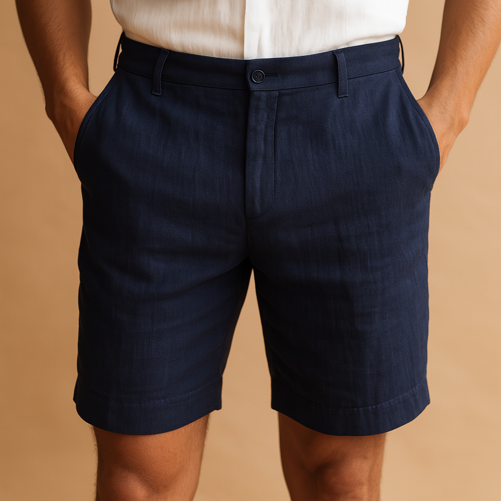 Men’s casual summer shorts with elastic waistband, breathable and lightweight design, perfect for warm days, beach trips, or casual wear.
