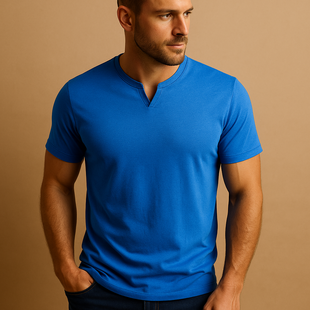 Men’s casual cotton t-shirt with regular fit, crew neck, and short sleeves, available in versatile colors for everyday wear.