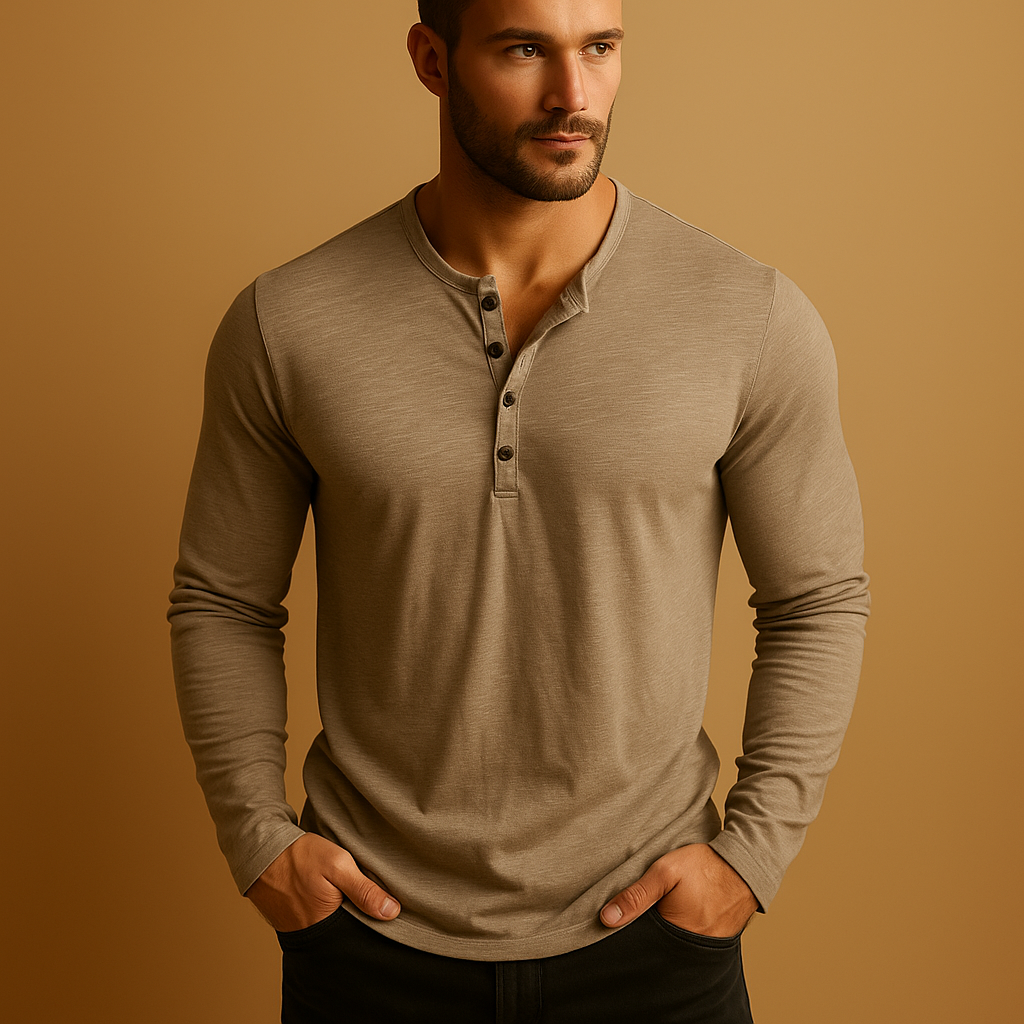 Classic long sleeve shirt for men in black, green, khaki, red, and white with a timeless design and comfortable fit for all occasions.