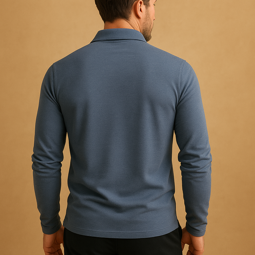 Men’s cotton polo shirt with breathable fabric and classic fit, perfect for casual days, warm weather, and semi-formal occasions.