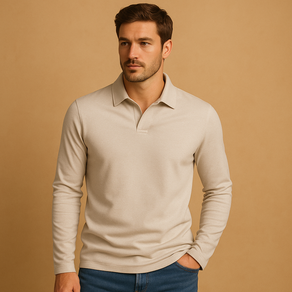 Men’s cotton polo shirt with breathable fabric and classic fit, perfect for casual days, warm weather, and semi-formal occasions.