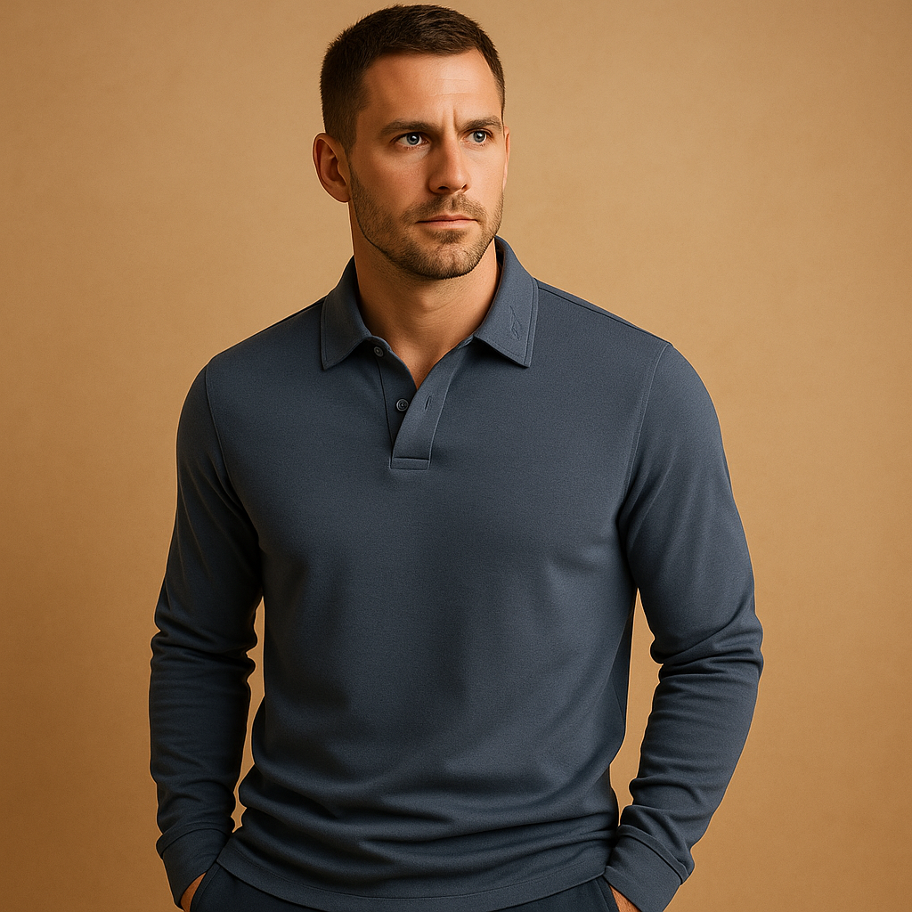 Men’s cotton polo shirt with breathable fabric and classic fit, perfect for casual days, warm weather, and semi-formal occasions.