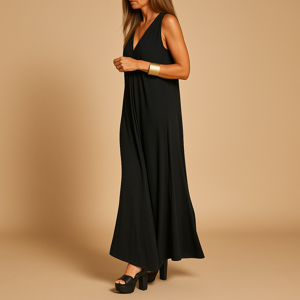 Elegant long dress for women named Celeste, featuring a flattering fit, premium fabric, and timeless design perfect for formal and special occasions.