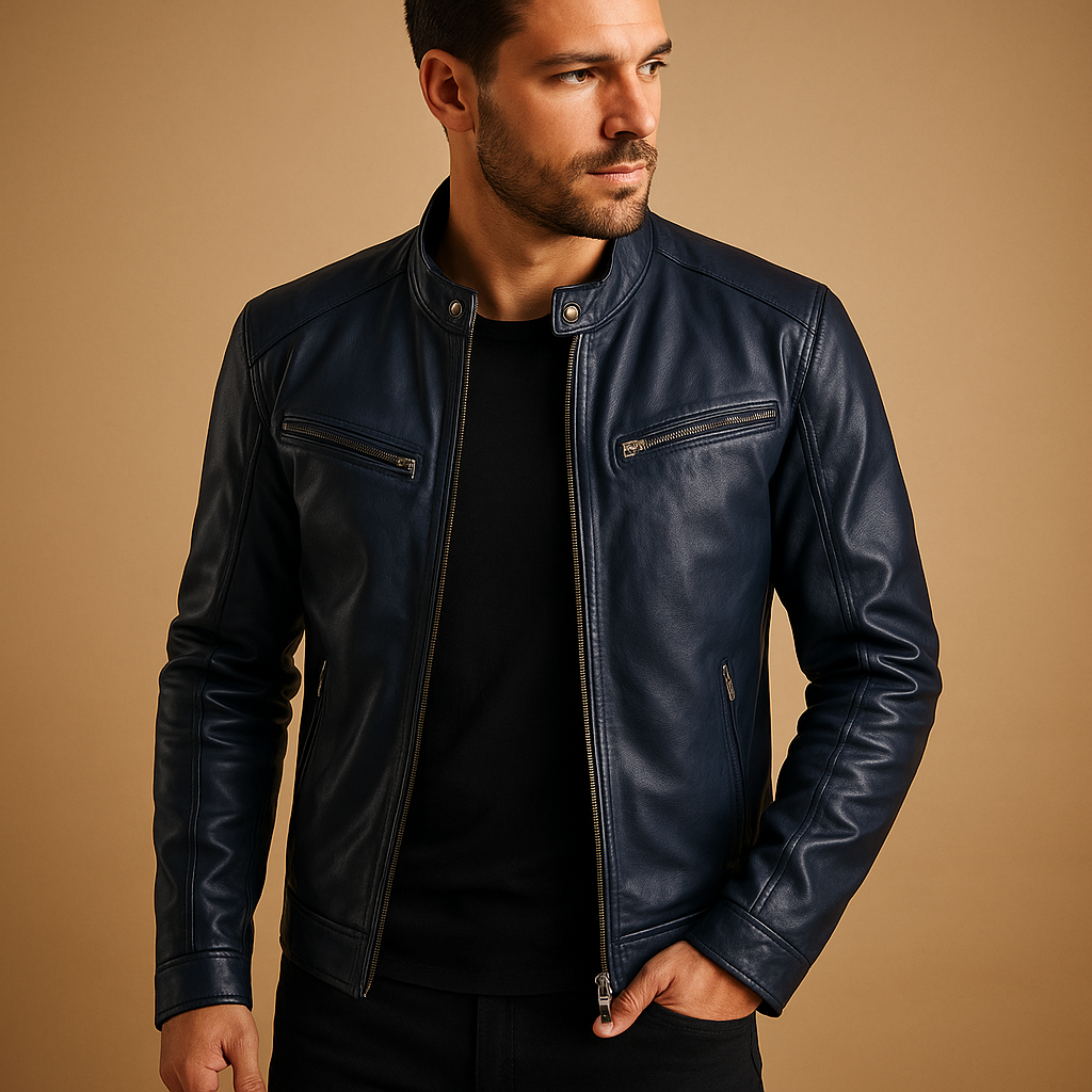 Men’s elegant mid-season jacket in a timeless design, perfect for casual and formal wear.