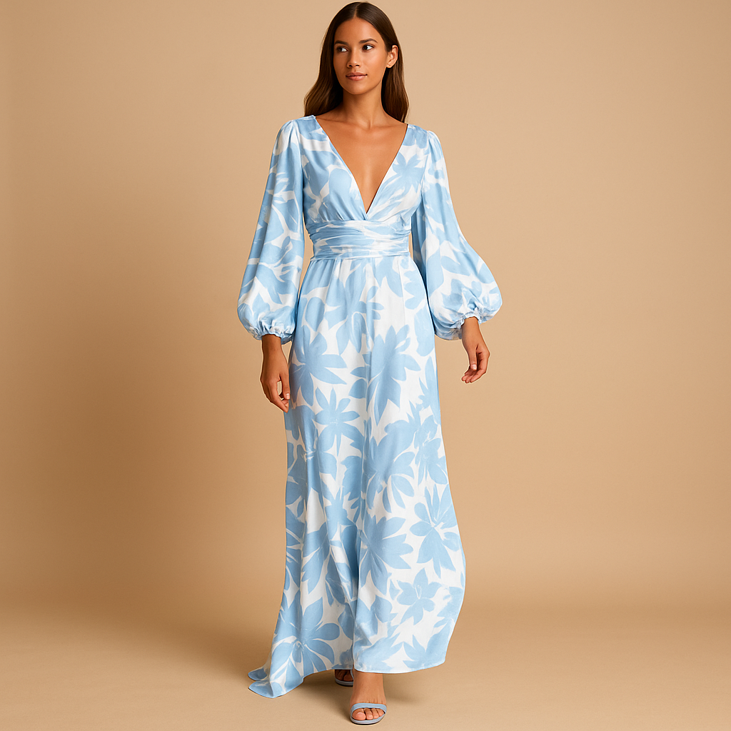 Women’s knee-length elegant dress with a flattering fit and breathable fabric. Perfect for weddings, parties, dinners, and casual occasions.