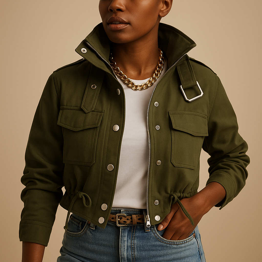 Women’s light summer jacket with tailored fit and breathable fabric. Perfect for casual outings and semi-formal occasions in warm weather.
