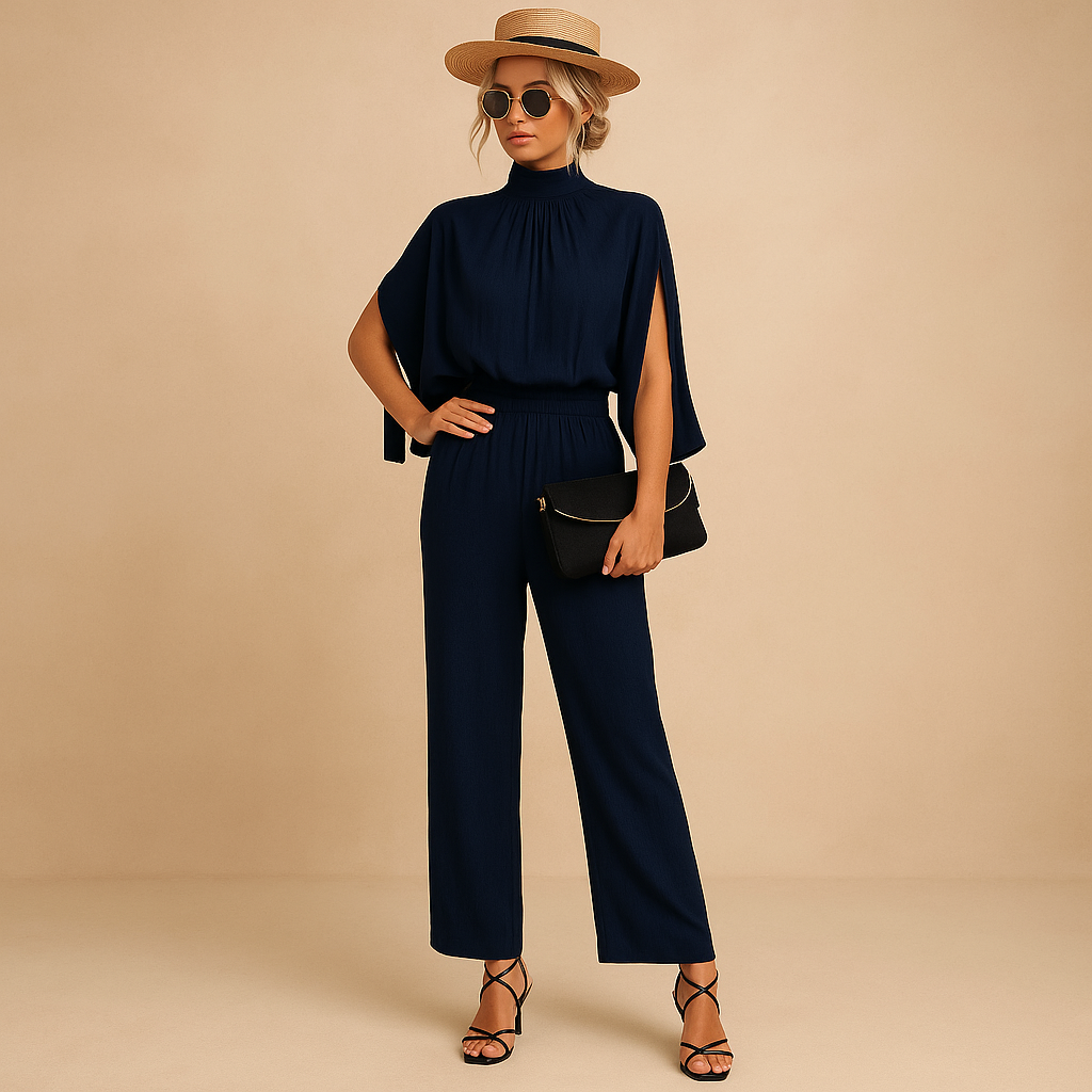 Women’s light summer jumpsuit with adjustable straps, breathable fabric, and practical pockets. Perfect for beach days, casual wear, and chic summer outings.