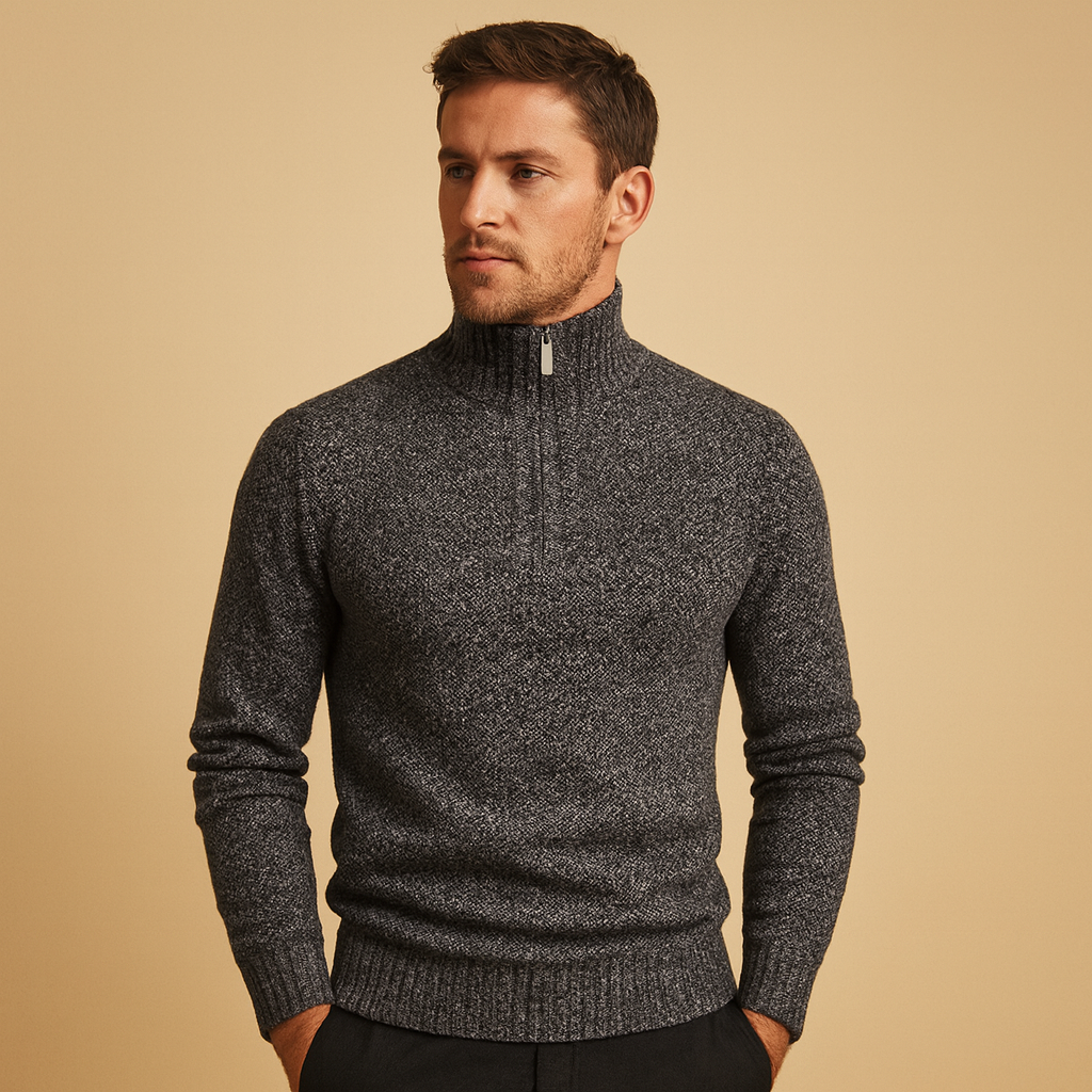 Men’s lightweight breathable sweater with a timeless design, ideal for casual and business outfits during autumn and winter.