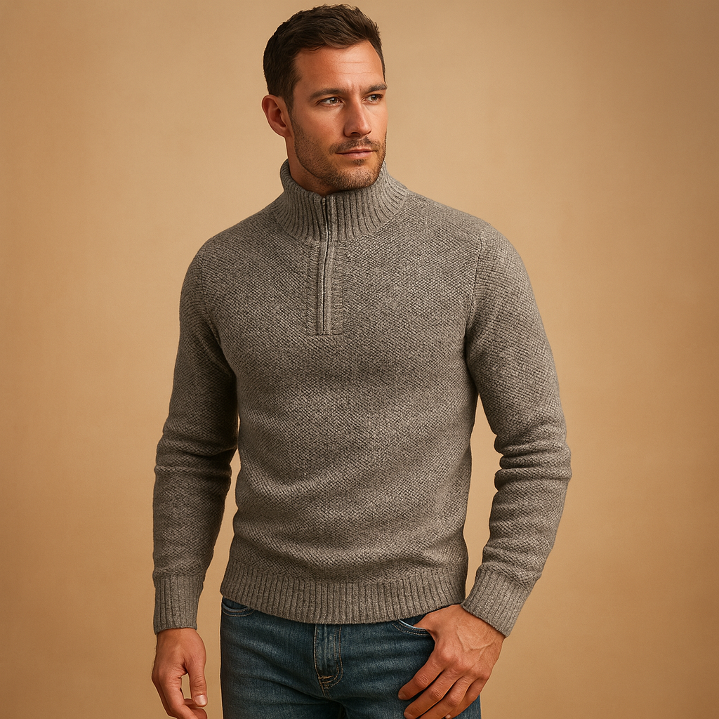 Men’s lightweight breathable sweater with a timeless design, ideal for casual and business outfits during autumn and winter.