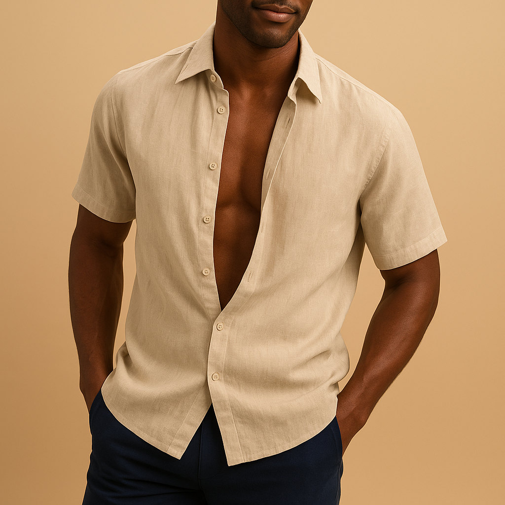 Men’s lightweight breathable shirt in multiple colors with a comfortable fit and timeless design. Ideal for casual wear and business occasions.