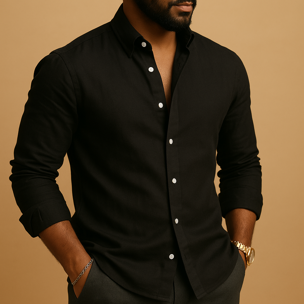 Men’s lightweight breathable shirt in multiple colors with a comfortable fit and timeless design. Ideal for casual wear and business occasions.