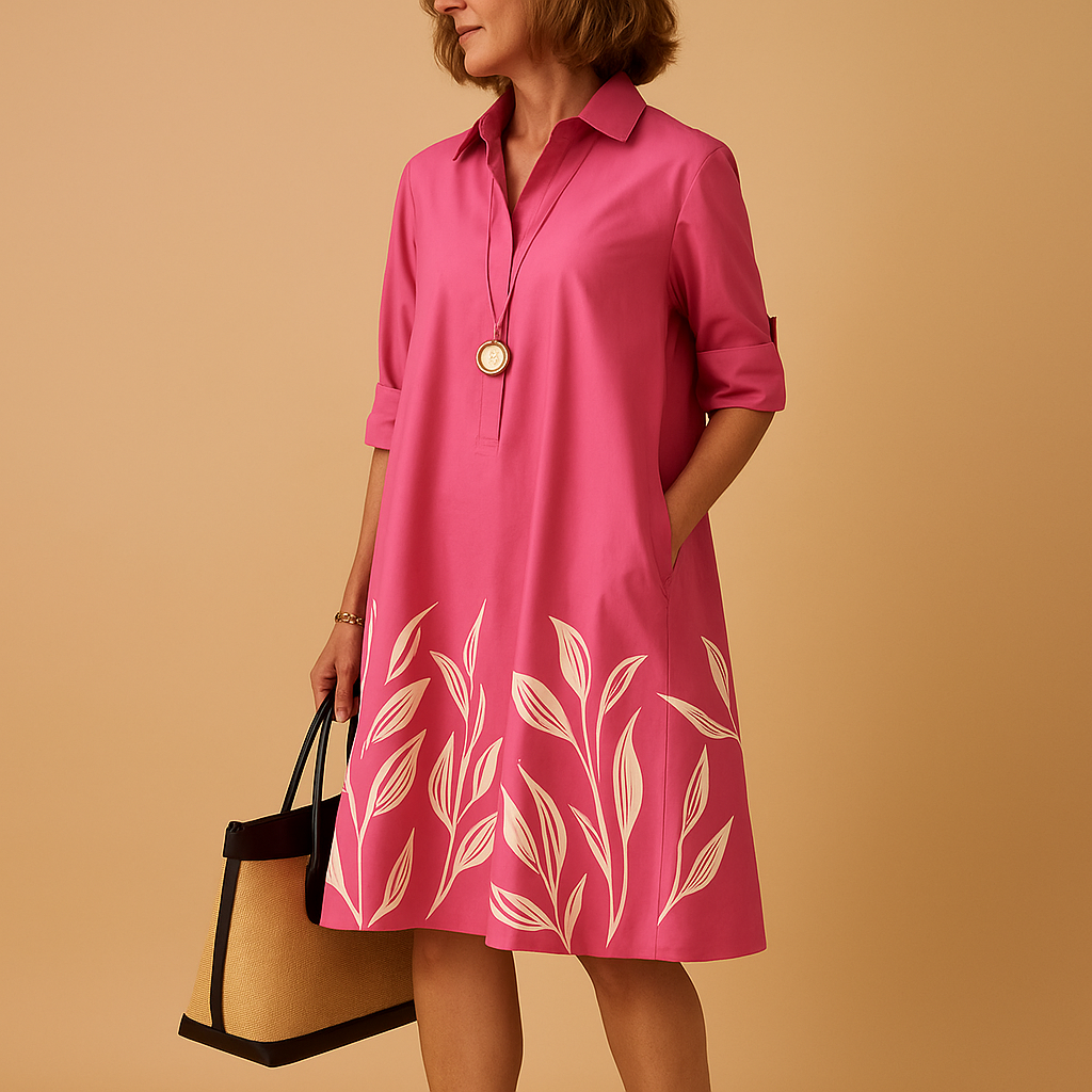 Lightweight spring dress for women with a flattering fit and elegant style, perfect for casual days, parties, or office wear.