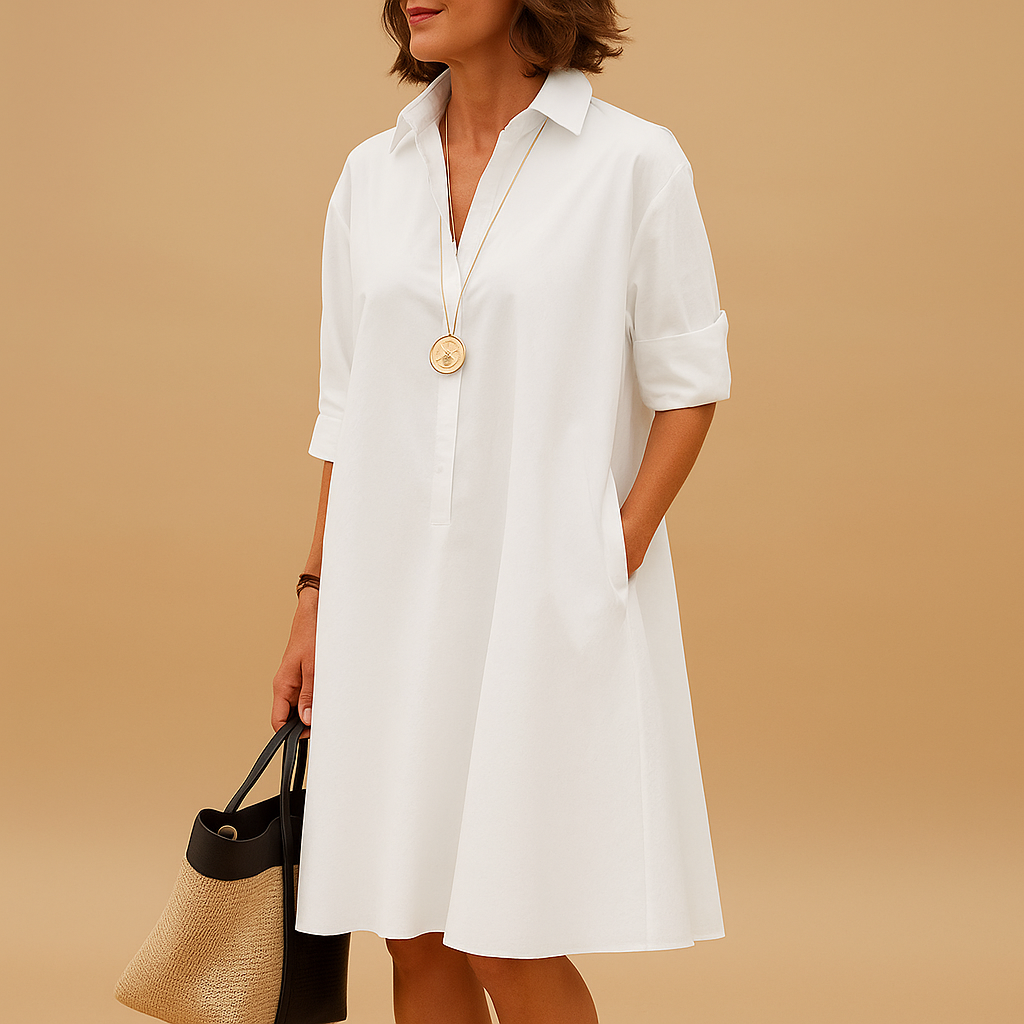 Lightweight spring dress for women with a flattering fit and elegant style, perfect for casual days, parties, or office wear.