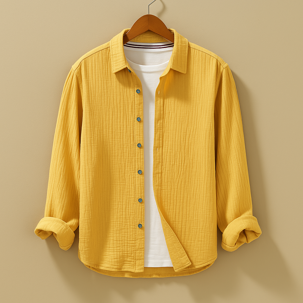 Men’s long sleeve button down shirt Oliver with slim fit and breathable fabric. Ideal for casual wear, office outfits, and formal occasions.