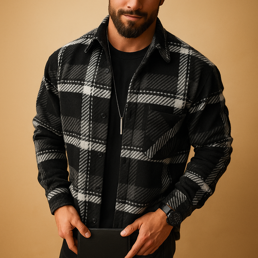 Men’s long sleeve shirt in solid colors with breathable lightweight fabric, perfect for casual, office, and formal wear.