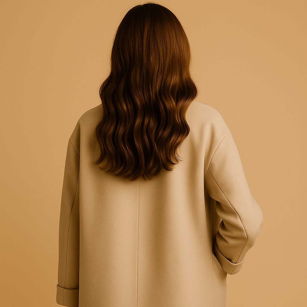 Women’s long winter coat with tailored silhouette, insulating fabric, and timeless design. Perfect for both formal outfits and casual winter looks.
