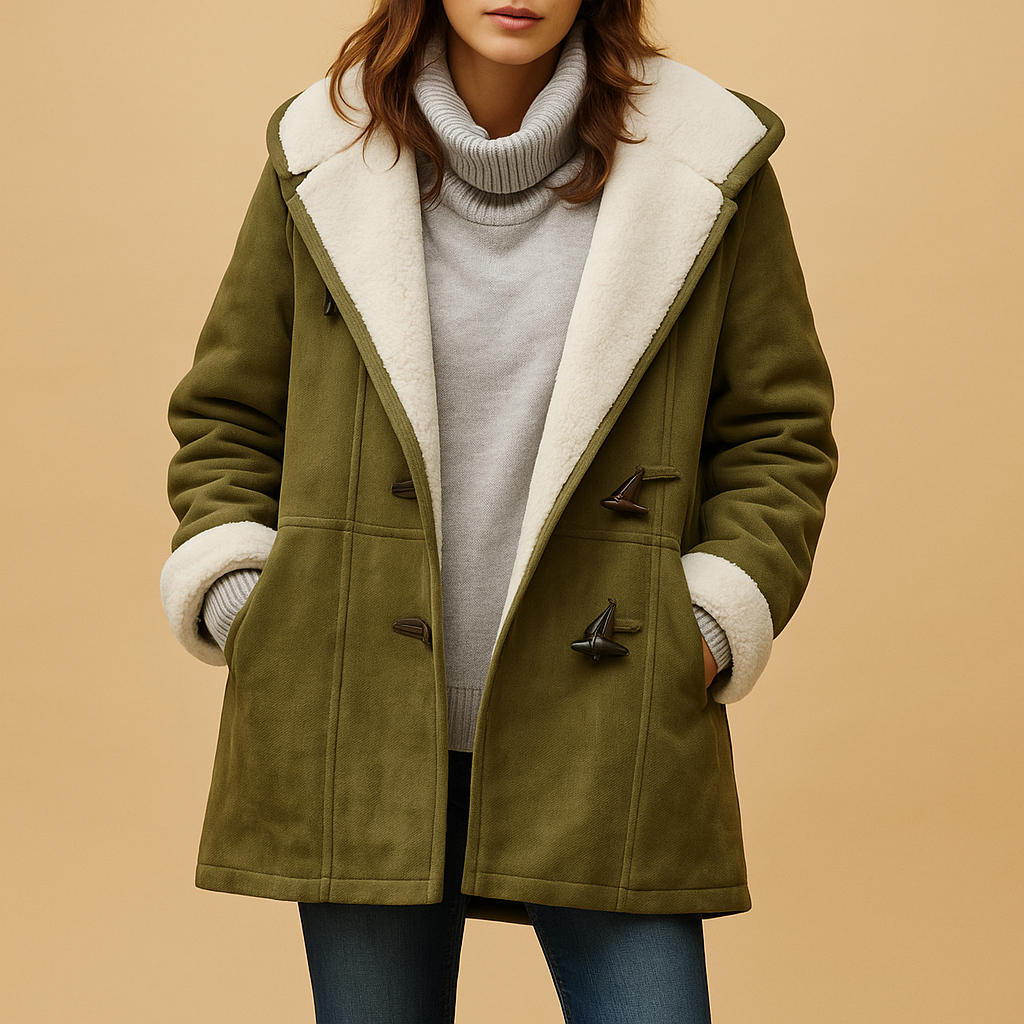Long winter coat with hood for women, featuring insulating fabric, modern fit, and versatile colors including red, black, khaki, army green, and gray.