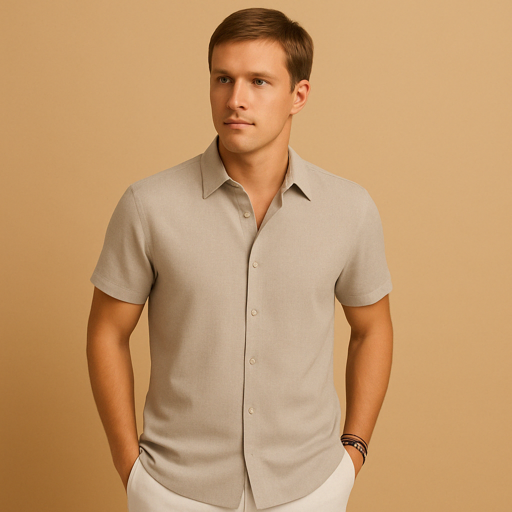 Men’s modern fitted shirt with classic cut and timeless design, ideal for casual wear, weekend outings, and semi-formal occasions.