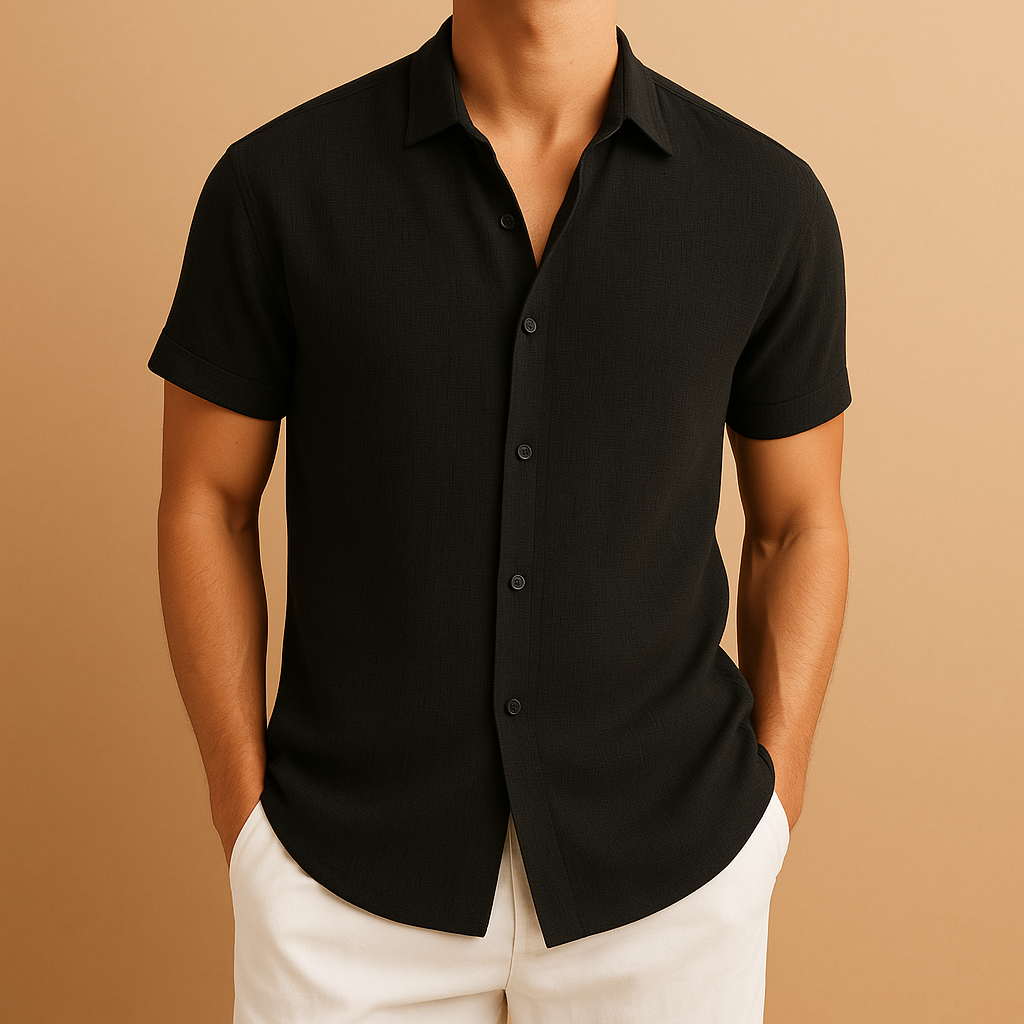 Men’s modern fitted shirt with classic cut and timeless design, ideal for casual wear, weekend outings, and semi-formal occasions.