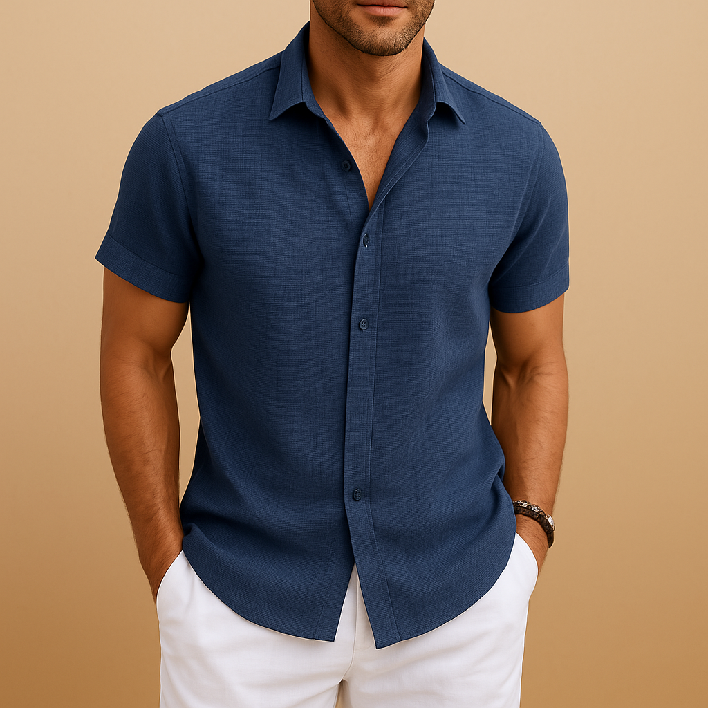 Men’s modern fitted shirt with classic cut and timeless design, ideal for casual wear, weekend outings, and semi-formal occasions.